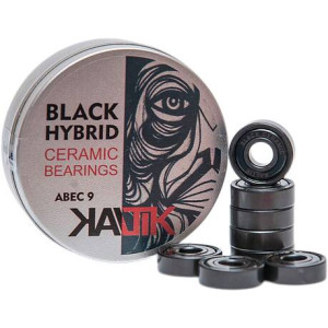 Kaltik Black Ceramic Hybrids 8 Pack Bearings
